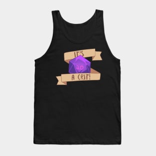 It's a Crit! Purple Tank Top